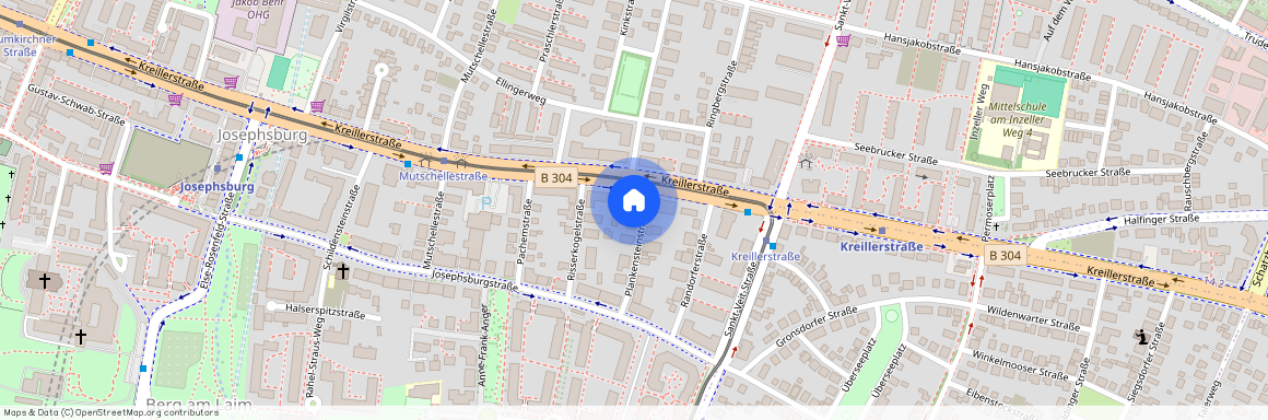 Plankensteinstraße, 81673 München Berg am Laim ca. 4, 9 km east of Munich-center