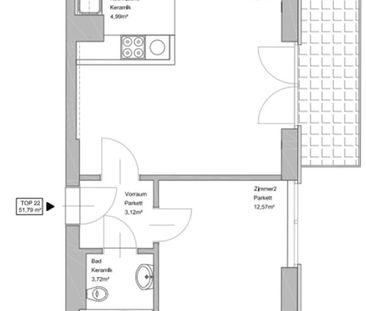 U1-NÄHE, RUHELAGE, 52 m2 Neubau inkl. 8 m2 Loggia, 2 Zimmer, Wannen... - Photo 6