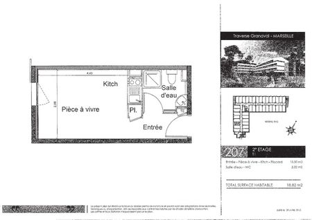 Location Appartement 1 pièce 18m² MARSEILLE 9ème - Photo 2
