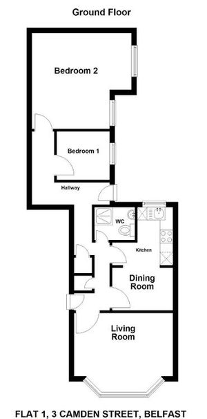 Flat 1, 3 Camden Street, Belfast, BT9 6AT - Photo 2