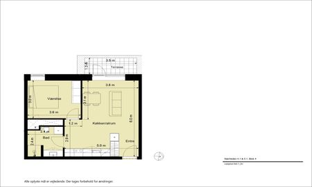 Teglværkskanten - Lækker og lys 2-værelses lejlighed med egen terrasse - Photo 5