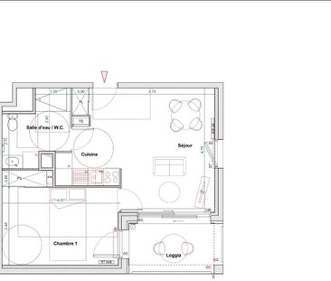 Location Appartement 2 pièces 45m² BORDEAUX 33100 - Photo 1