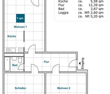 Nette Nachbarn gesucht für eine schöne 3-Zimmer-Wohnung in oberster... - Foto 1