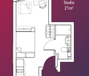 Studio to rent - Photo 3