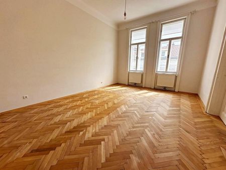 UNBEFRISTET, PENZINGER STRASSE, 68 m2 Altbau mit 7 m2 Loggia, 2 Zimmer, Küche, Duschbad, Parketten, WG-geeignet, Grünblick - Foto 3