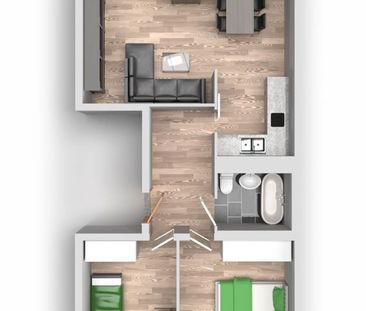 3-Raum-Wohnung Riedweg 11 - Photo 4