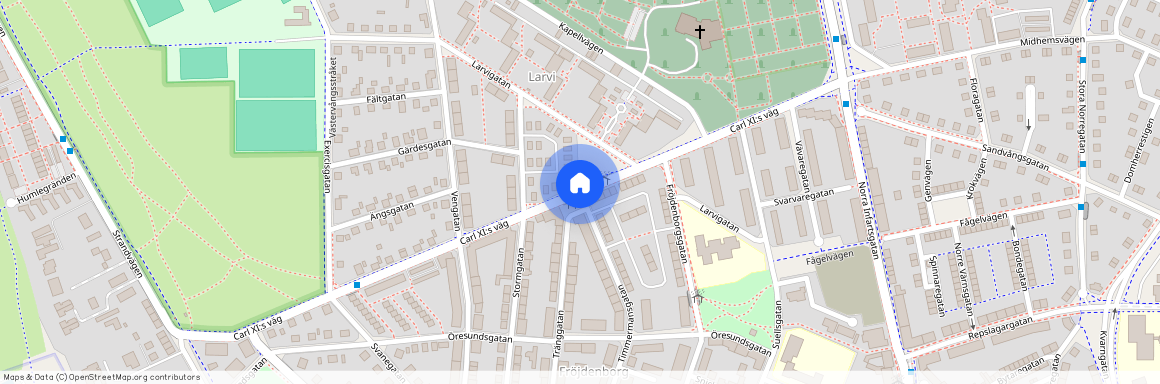 Carl XI:s väg, Landskrona