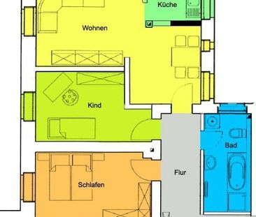 Perfekte Wohnung mit vorteilhafter Raumaufteilung für die kleine Fa... - Photo 1