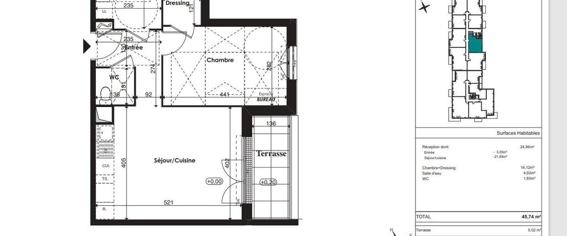 location Appartement T2 DE 45.74m² À PLAISIR - Photo 1