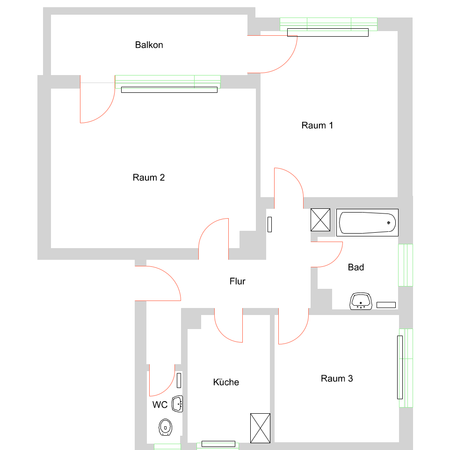 Tapetenwechsel - zum neuen Jahr?! 3-Zimmer Wohnung mit Terrasse und Garten! - Photo 3