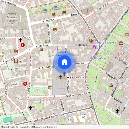 ul. Studencka, Piasek, Stare Miasto, Kraków, małopolskie