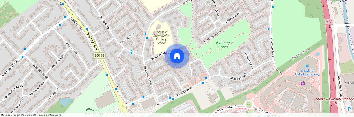 Caernarvon Court, Ellesmere Port, Cheshire. CH65
