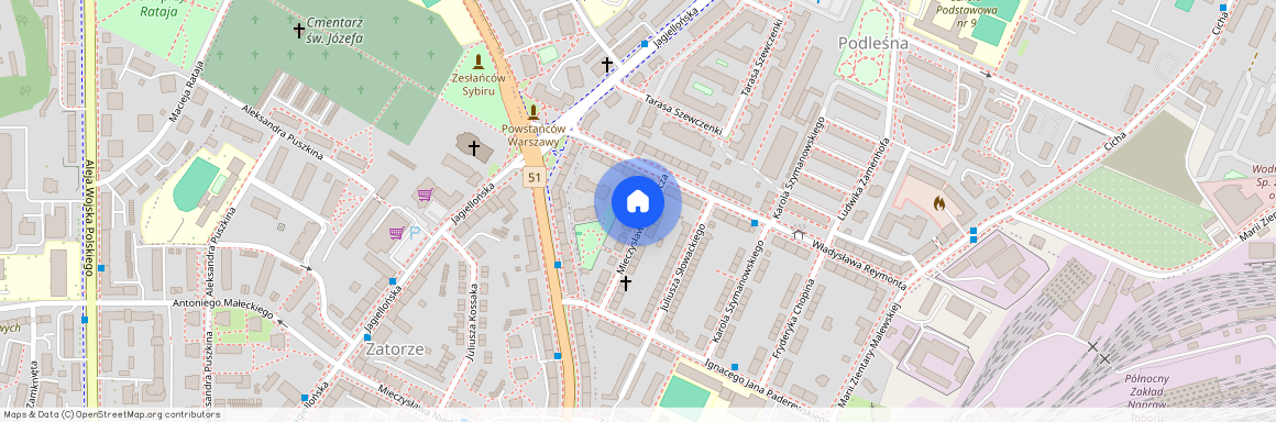 Mieczysława Karłowicza 21, Olsztyn, Zatorze