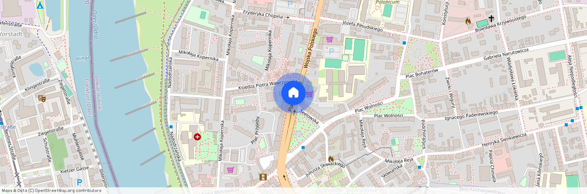 pl. Przyjaźni, Słubice, Słubice, słubicki, lubuskie