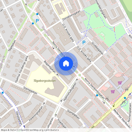 Tågaborg S, Helsingborg, Skåne, Norra Stenbocksgatan 19