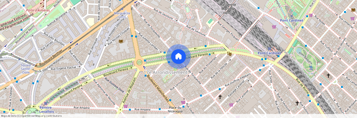 Paris XVII - Rue de Tocqueville.