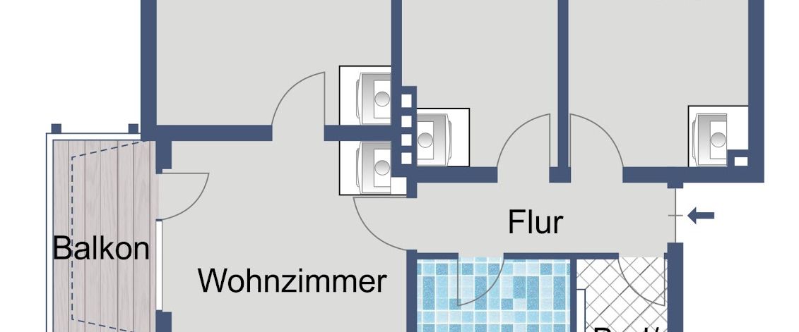 Gut geschnittene Familienwohnung zum Wohlfühlen - Photo 1