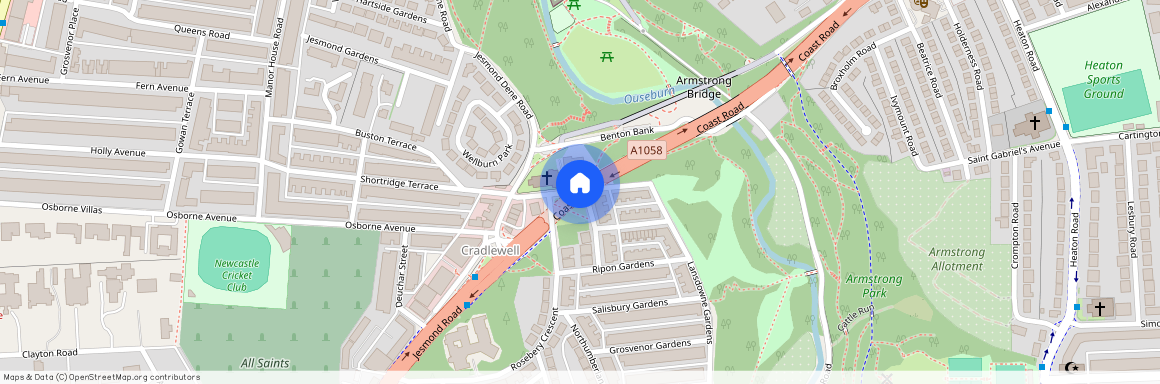 Churchill Gardens, Newcastle upon Tyne NE2