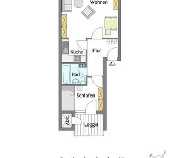 Klein und fein - 2-Zimmer-Wohnung in Mülheim-Stadtmitte - WBS erfor... - Photo 1