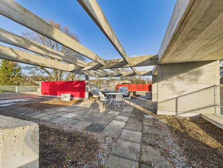 Wohnen in einer Ikone der Schweizer Architektur | Einzigartige Maisonettewohnung im denkmalgeschützten Atelier-5-Ensemble in Flamatt - Foto 5