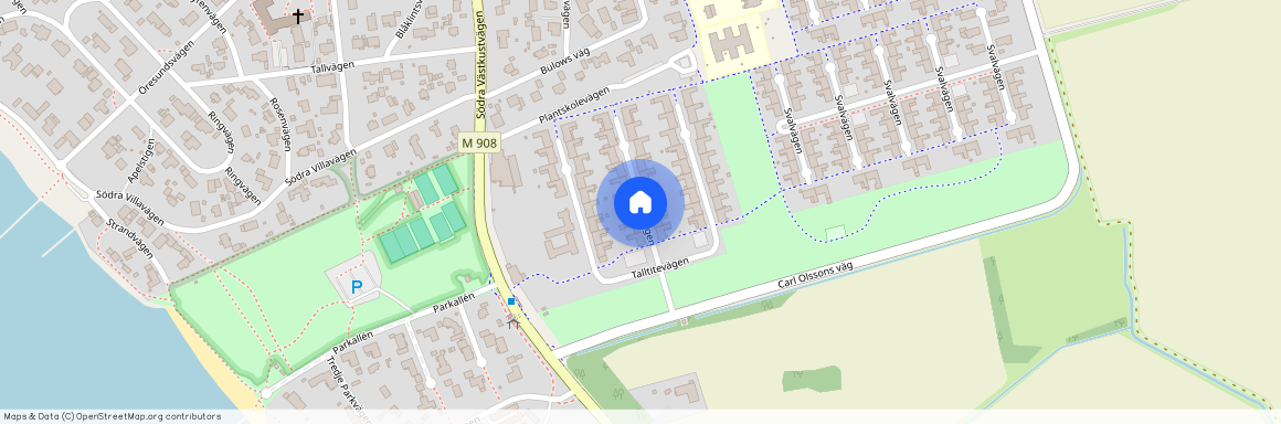 Talltitevägen, Bjärred