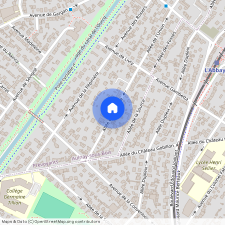 Allée de la Chasse, Francja, Aulnay-Sous-Bois