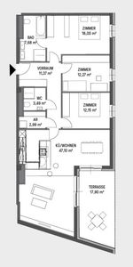 *moderne 4-Zimmer-Penthousewohnung mit Terrasse & Küche in Graz-Liebenau* - Photo 4