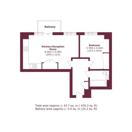 1 bedroom flat to rent - Photo 3
