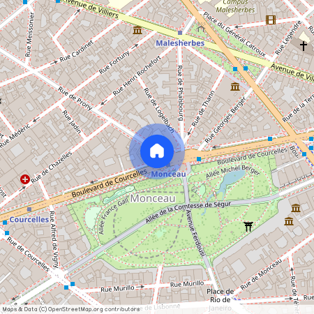 Appartement à louer boulevard de Courcelles, Paris 8ème