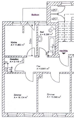 ** 2- Zimmer-Wohnung mit Balkon in Zentrumsnähe ** - Photo 2