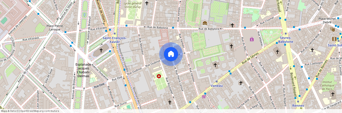 Rue Oudinot et Rue Pierre Leroux 75007 Paris (7e arrondissement)