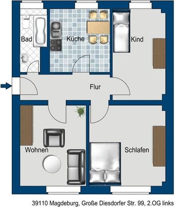 Lust auf Veränderung: ansprechende 3-Zimmer-Wohnung - Foto 1