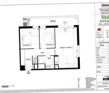 Appartement 3 pièces – 65 m² environ à Saint-Jacques-de-la-Lande (r... - Photo 3