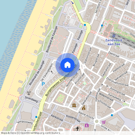 Boulevard Midden, 2042 KR, Passage, Zandvoort