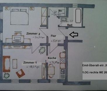 Ruhige 2-R-Whg im gemütlichen Hinterhaus EBK mögl. - Foto 1