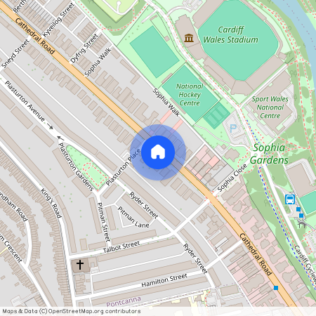 Cathedral Road (First Floor Rear), Pontcanna, Cardiff