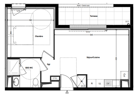 Location Appartement 2 pièces 40m² NANTES 44300 - Photo 5