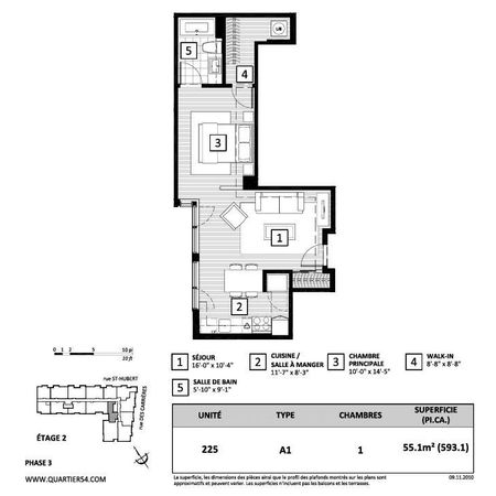 Studio meublé – Quartier 54 – La Petite-Patrie - Photo 4
