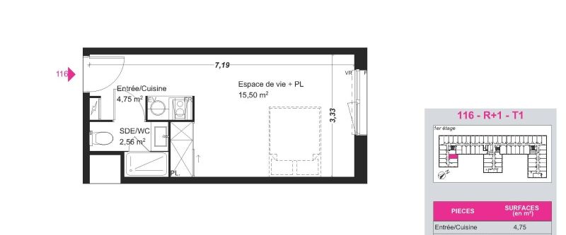 Location Appartement 1 pièce 22m² FRANQUEVILLE ST PIERRE 76520 - Photo 1