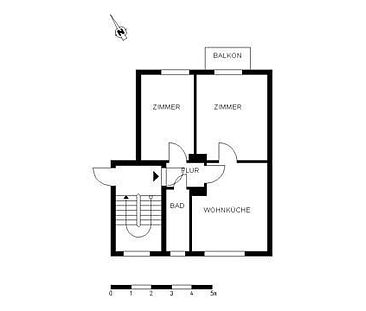 Frisch renovierte 3-Zimmer-Wohnung - Foto 1