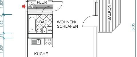 Wohnen mit Weitblick und Einbauküche - Foto 1