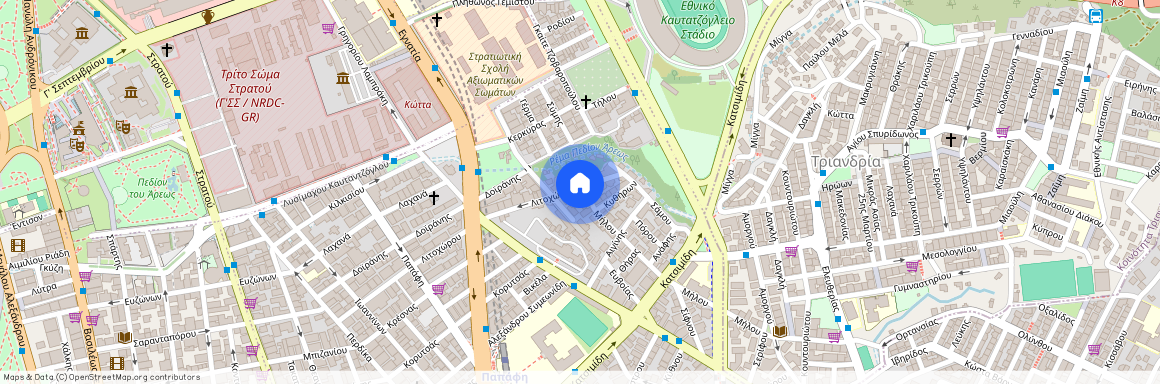Μήλου 6-12, 546 38, Θεσσαλονίκη (546 38), Δόξα (Τριανδρία - Δόξα - Κρυονέρι)