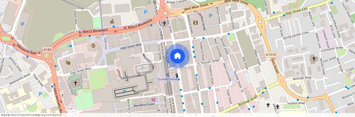 Fawcett Street, City Centre, Sunderland, SR1