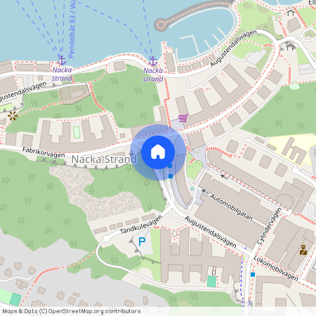 Tollarestrand, Nacka Strand