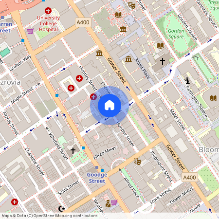 Huntley St, Bloomsbury, London WC1E 6AJ, UK