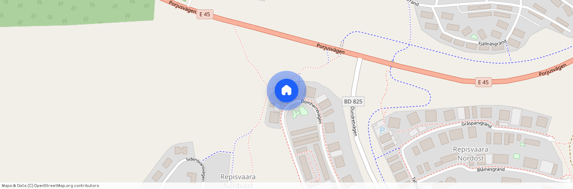 Domherrevägen, Gällivare