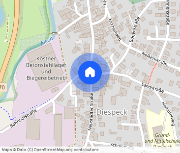 Gepflegte 3-Zimmer Wohnung im 1.OG in Stübach zu vermieten! - Foto 1