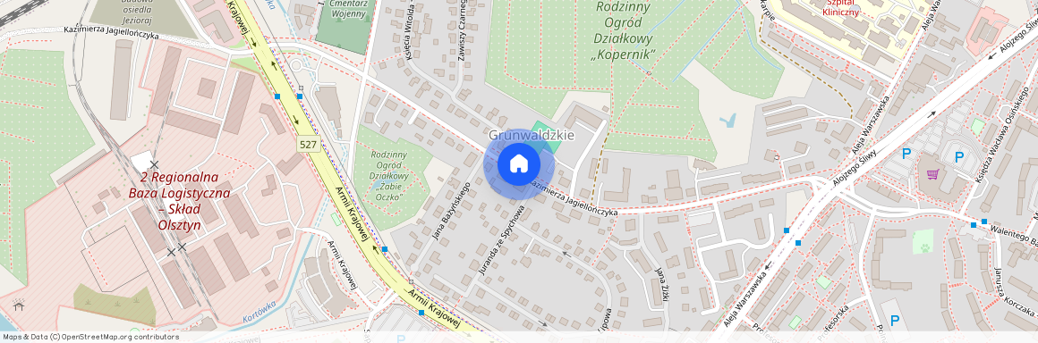 ul. Kazimierza Jagiellończyka, Osiedle Grunwaldzkie, Olsztyn, warmińsko-mazurskie