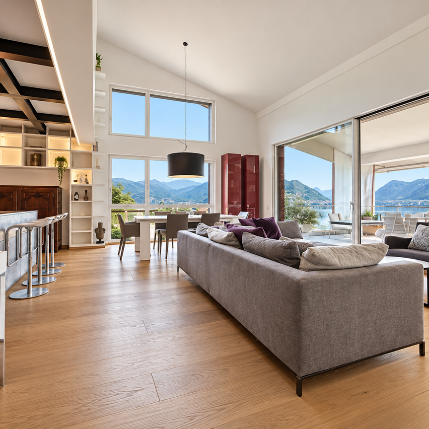 Stunning Duplex Apartment with Lake Views in Montagnola – Gentilino for rent - Foto 1