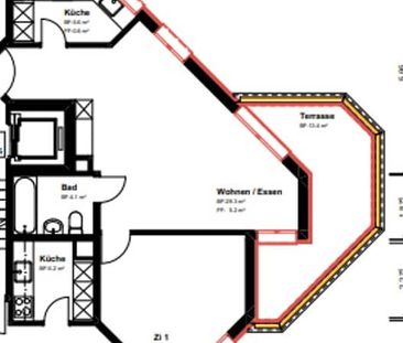 2.5 Zimmer, 55 m², 3. Stock - Photo 1